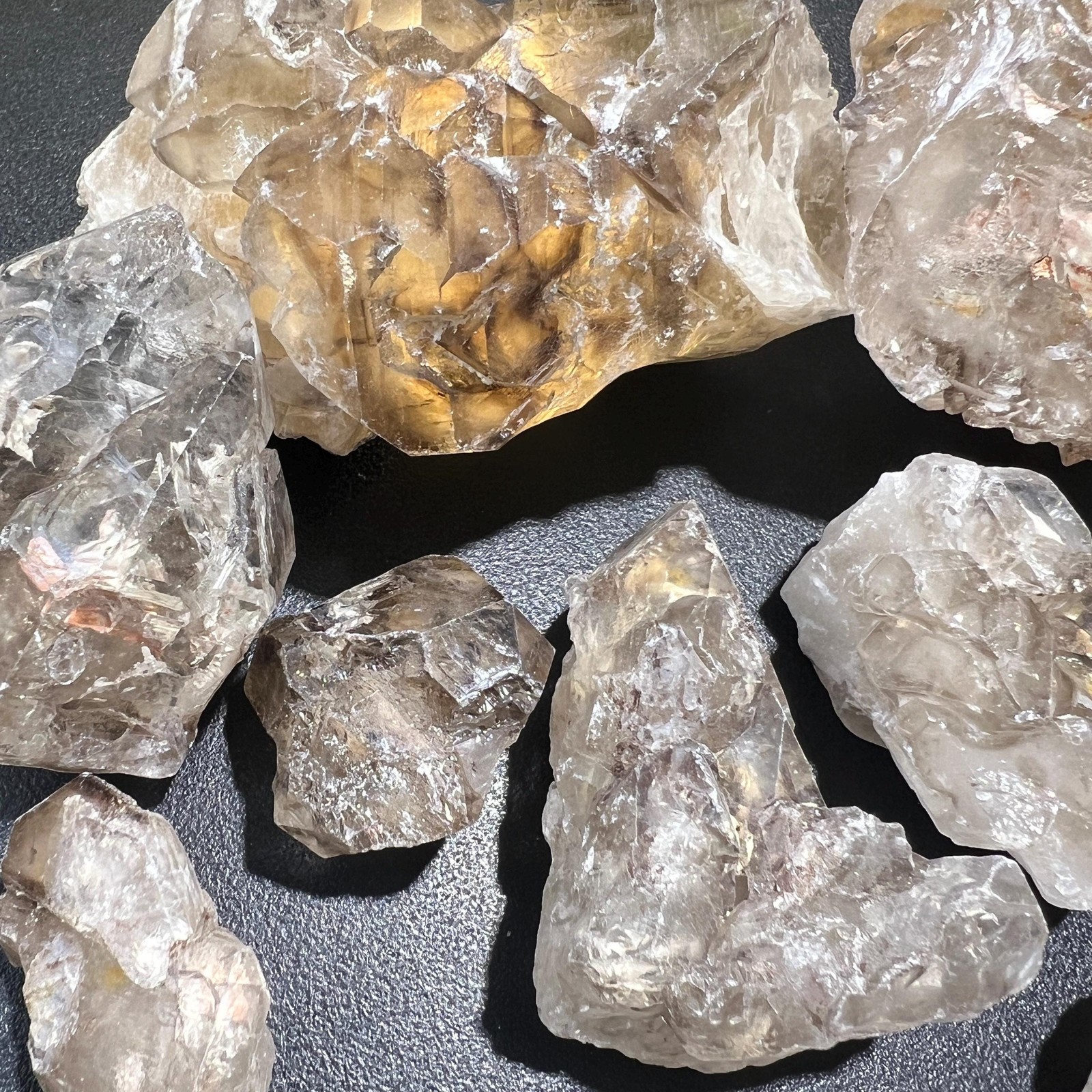Elestial Alligator Quartz Crystal Clusters Rough Raw Stones