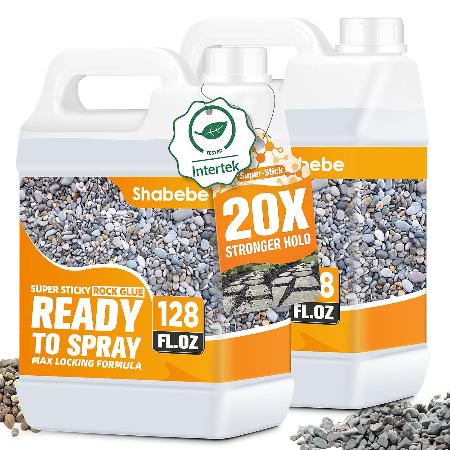 Rock Glue for Landscaping 2 Gallon, Ready-To-Use Gravel Binder for Pea Gravel &