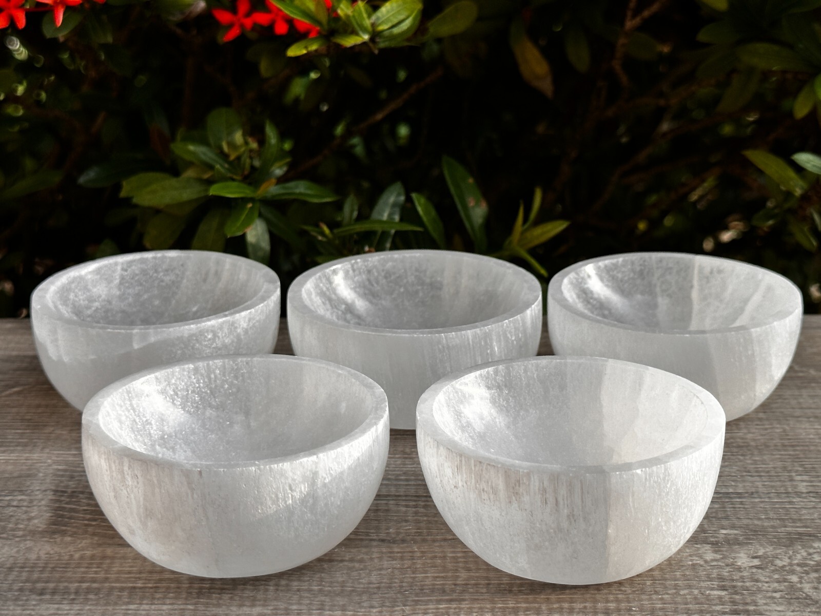 Selenite Bowls 3″ Diameter, Gemstone Carved Selenite Crystal Charging Bowl, Bulk