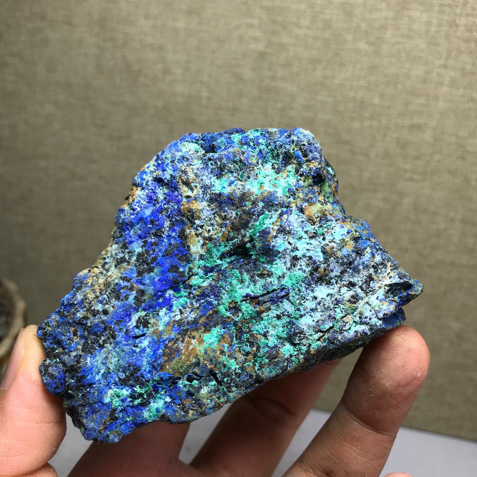 278g Natural Azurite Malachite gemstone Rough original Crystal Specimen A4872
