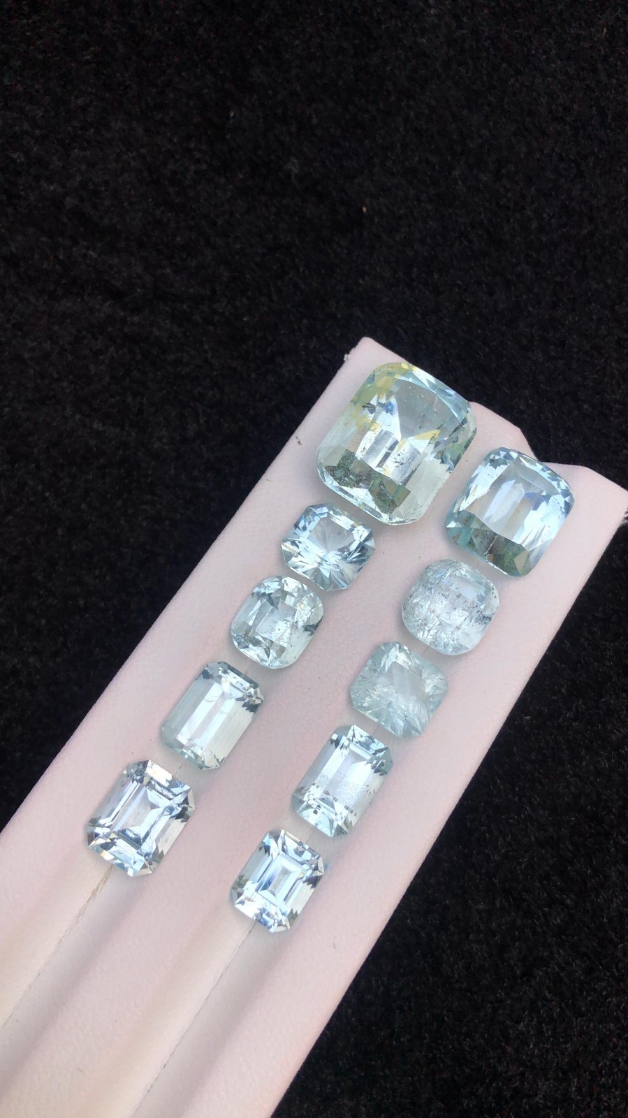 Faceted Aquamarine good quality Gemstone 40ct origin Pakistan Blue color Mix Cut