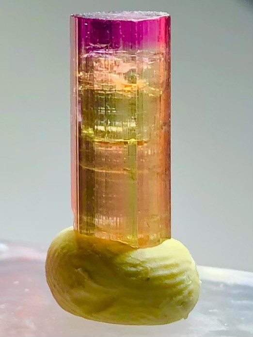 Rarest Translucent Untreated Purple Gold Tourmaline Crystal Raw Natural Specimen