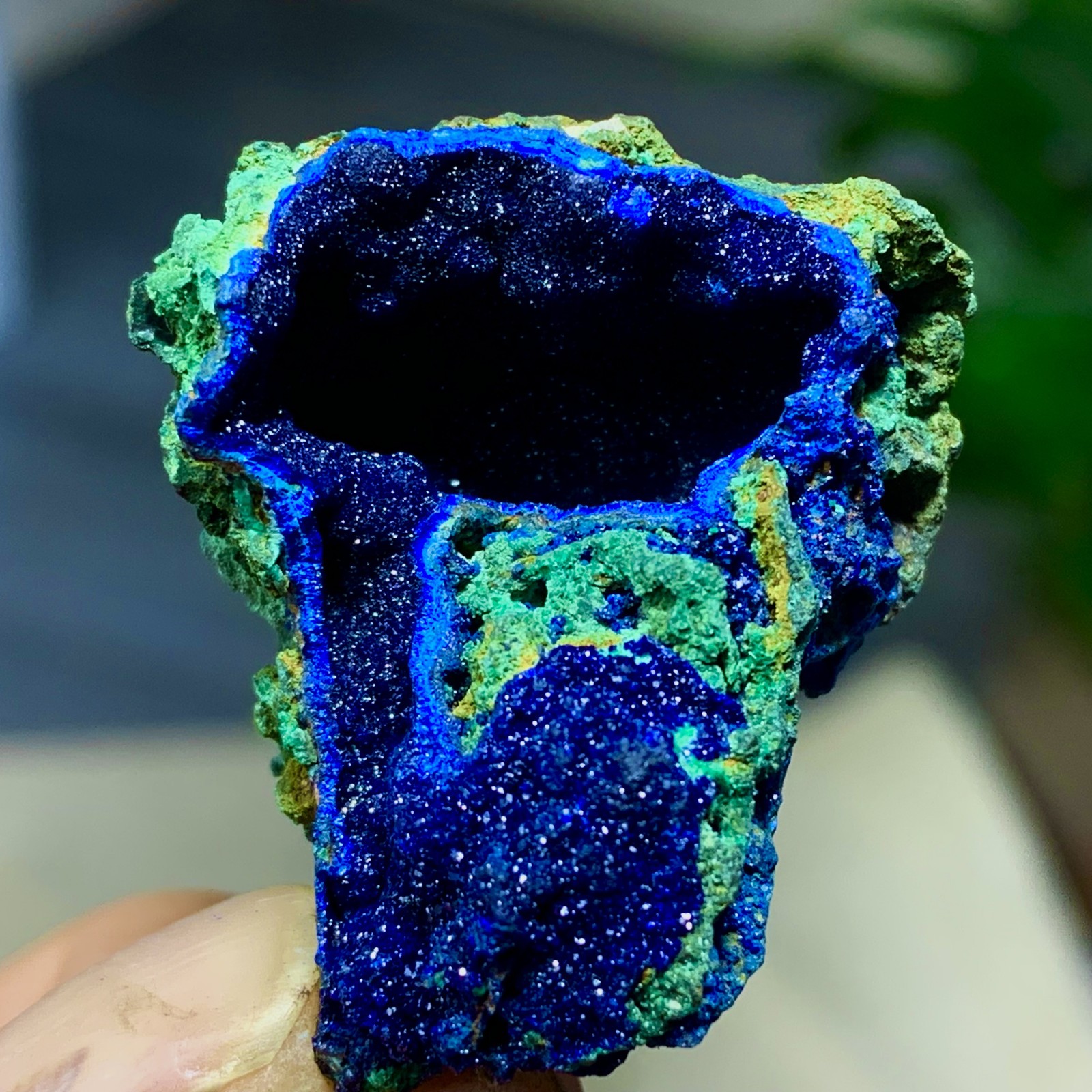 16G BEST NATURAL Azurite/Malachite crystalminerals specimens-
