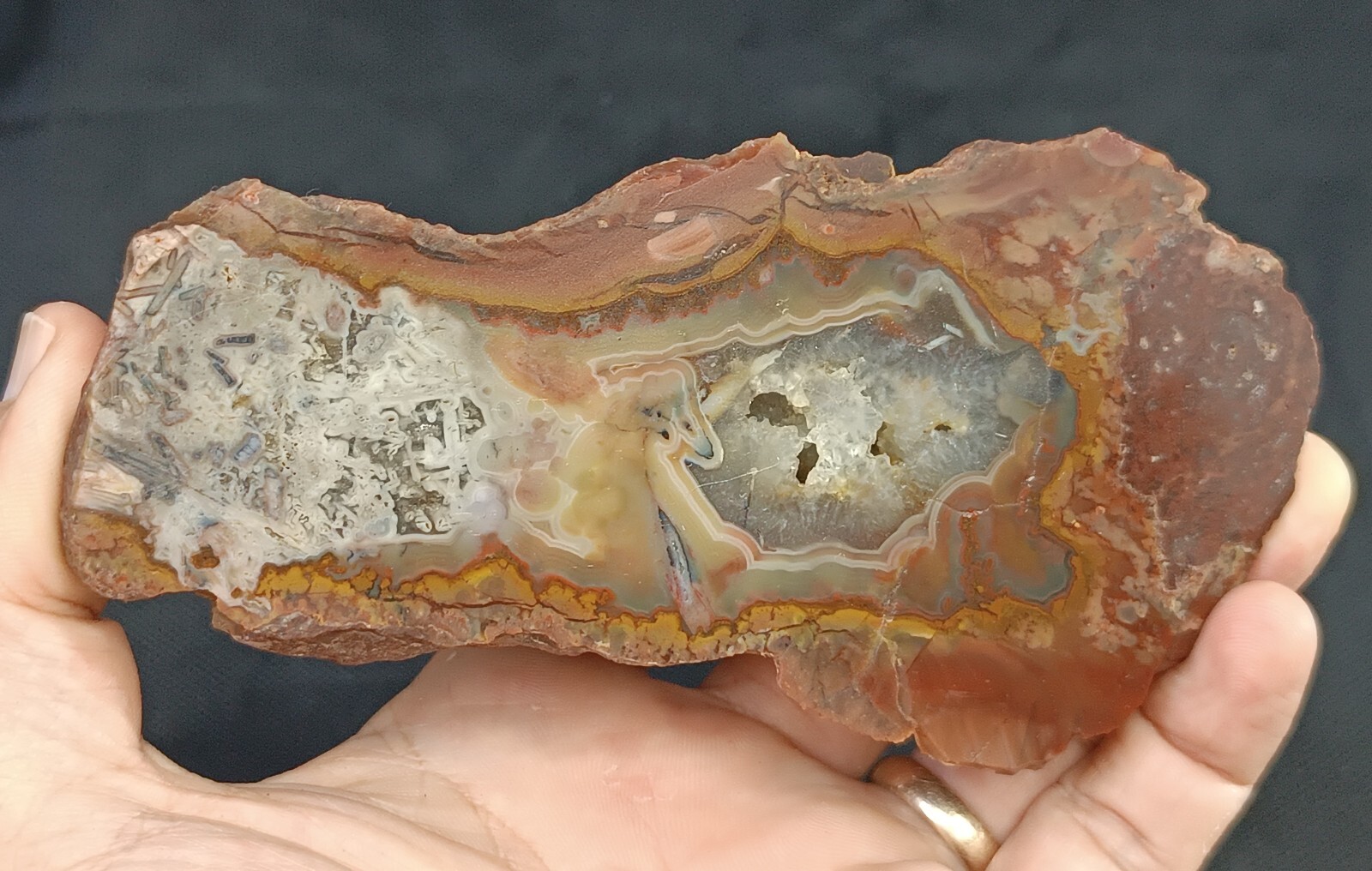 440g/1.73 lb turkish quartz agate stone rough, customs duty included
