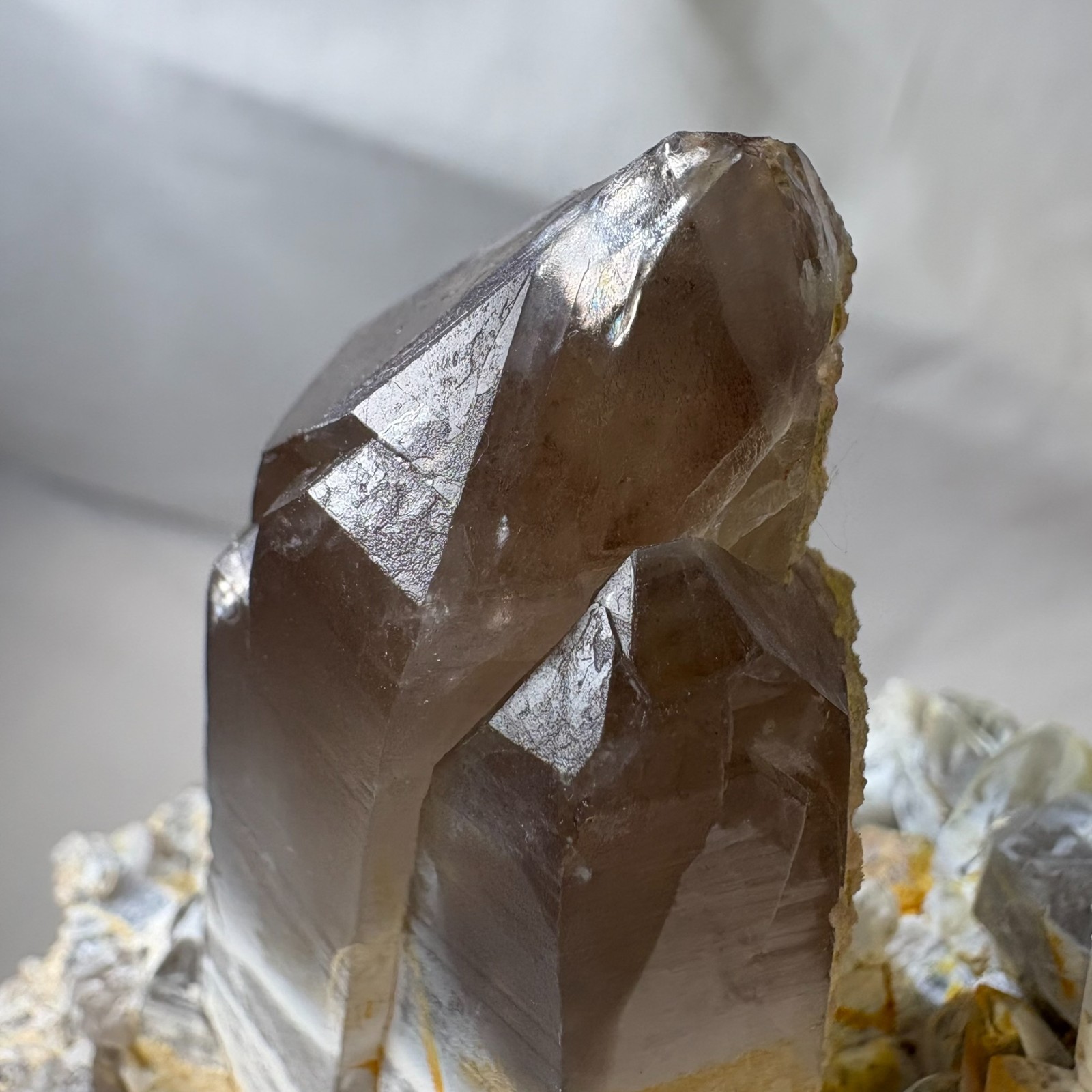 Natural Smoky Quartz Cluster Grounding Heal Crystal Specimen Raw Mineral Reiki