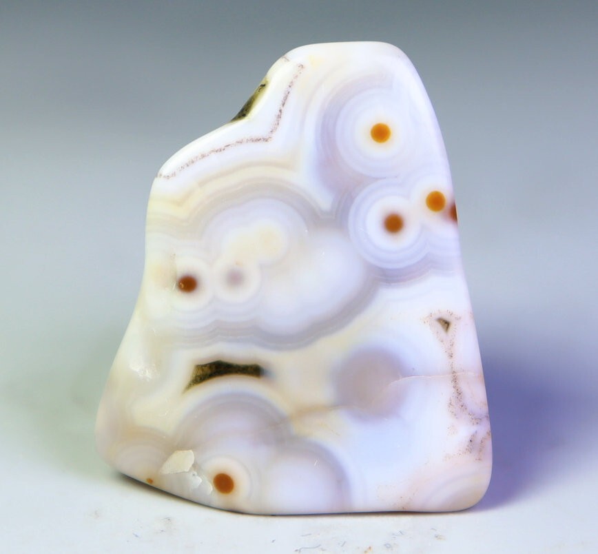 Natural Ocean Jasper Agate Quartz Crystal Round Eye Pendant Reiki Stone Specimen