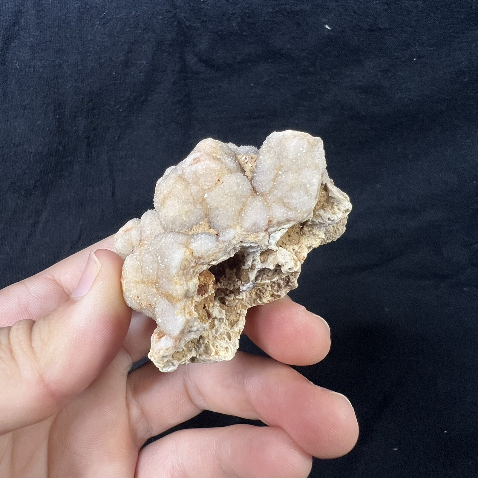 Lot of 6 Quartz Crystal Druse Clusters on Lace Agate | Missouri