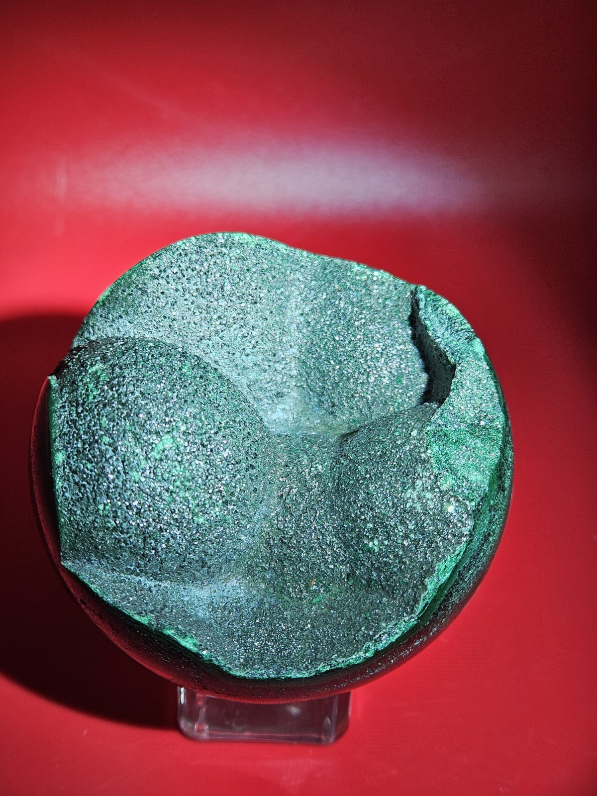 Glossy Natural Malachite Quartz Druzy Sphere Crystal Collection Healling 1+LB