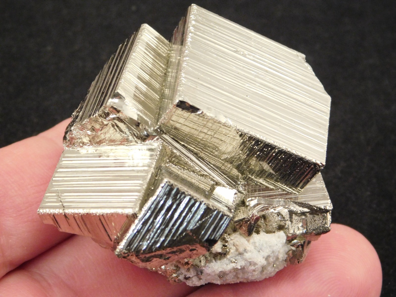 Smaller Nice and 100% Natural Pyrite CUBE Cluster Huanzala Mine Peru 132gr