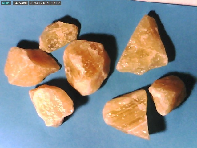 CALCITE SPECIMENS MIXED COLOR & SIZES LOT FROM UNKNOWN LOT #AD092