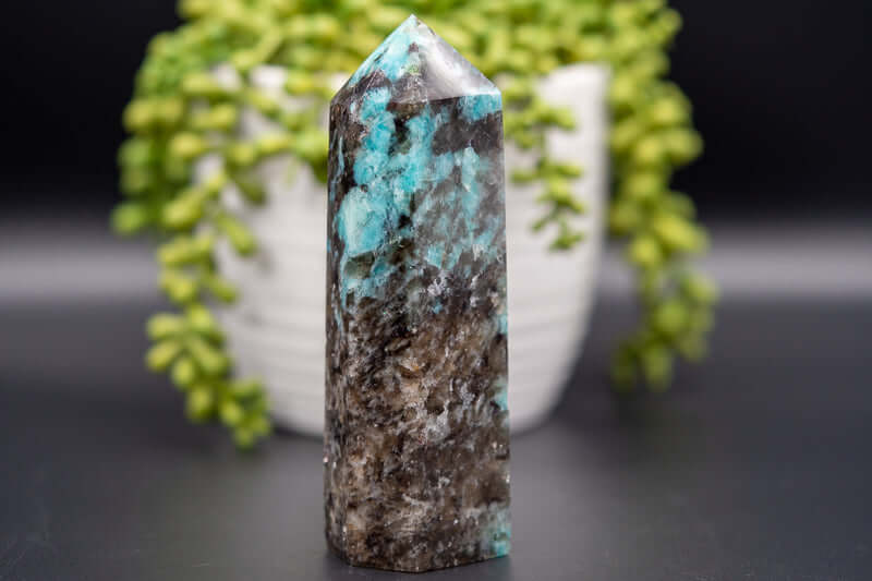 Amazonite, Gem Lepidolite, Smoky Quartz, Quartz Tower