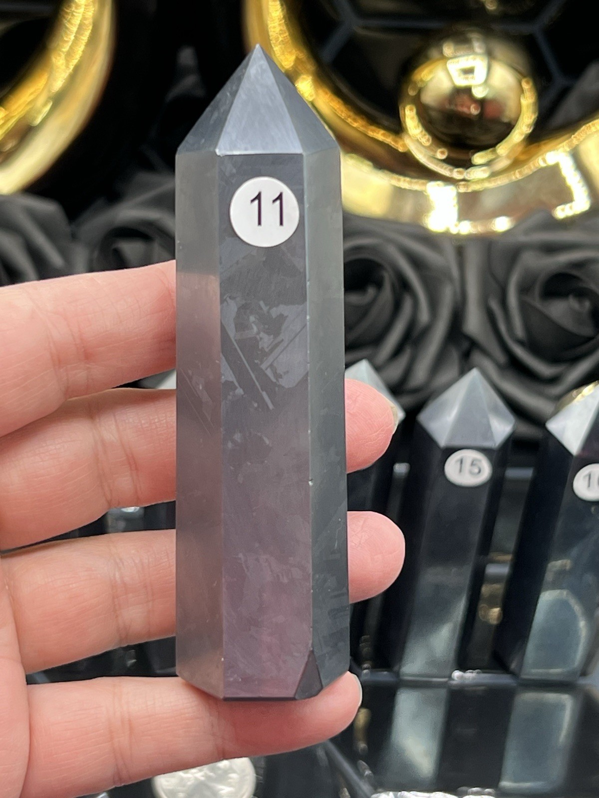 Hematite Brushed Polished Points L@@K Free ship