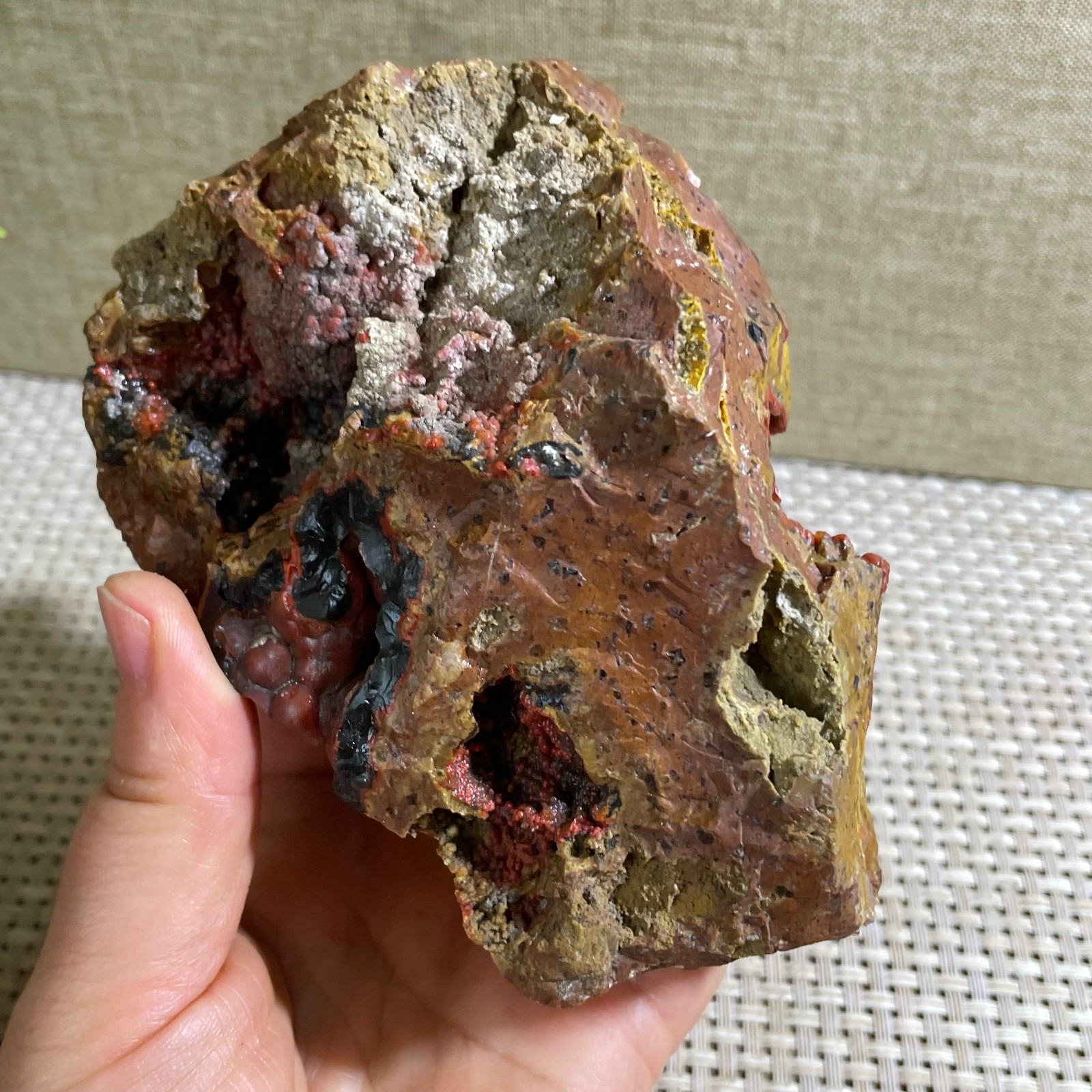 587g Raw Carnelian Stone Rough Red Gemstone Mineral Specimen