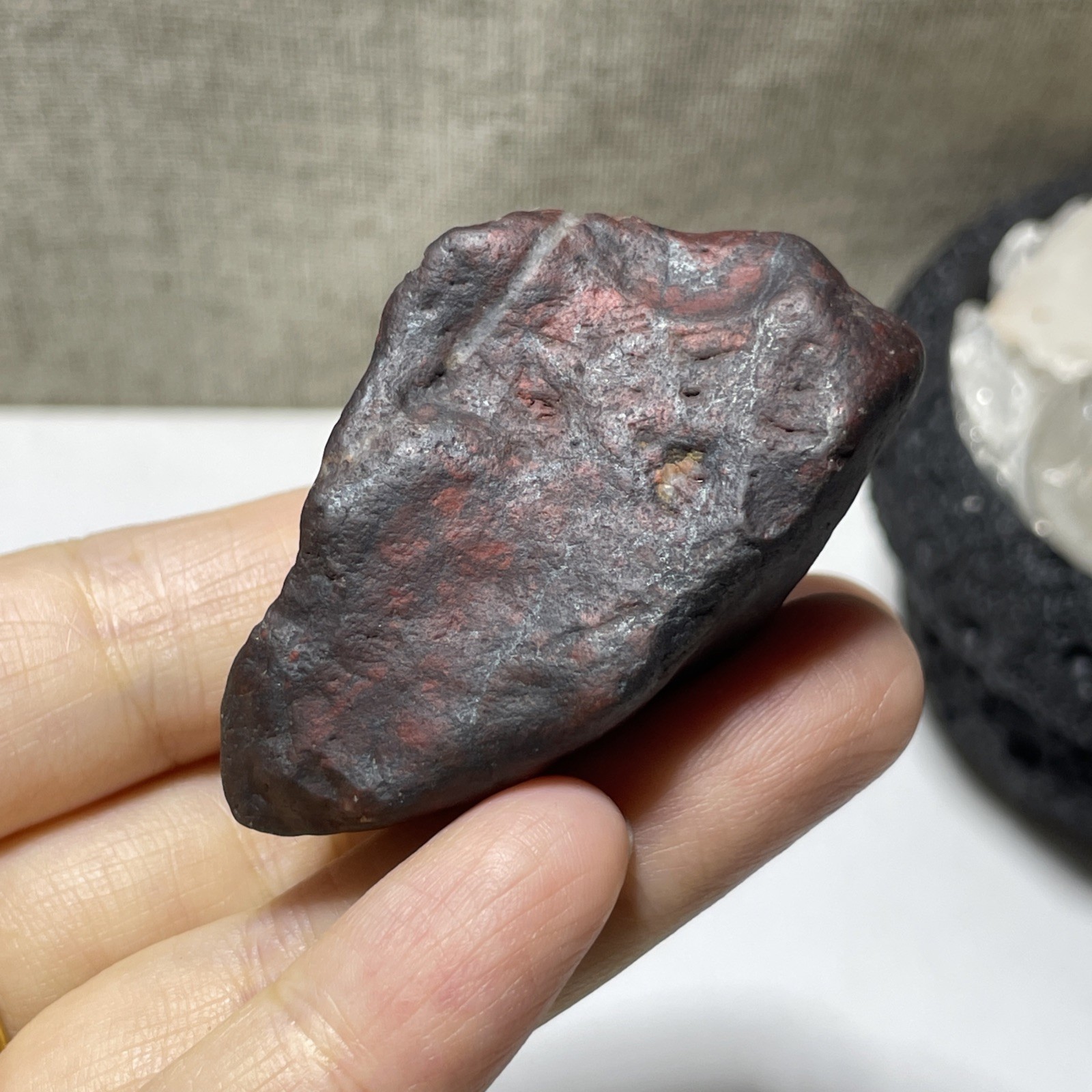 62g Natural Iddingsite meteorite specimen raw stone from China a2212
