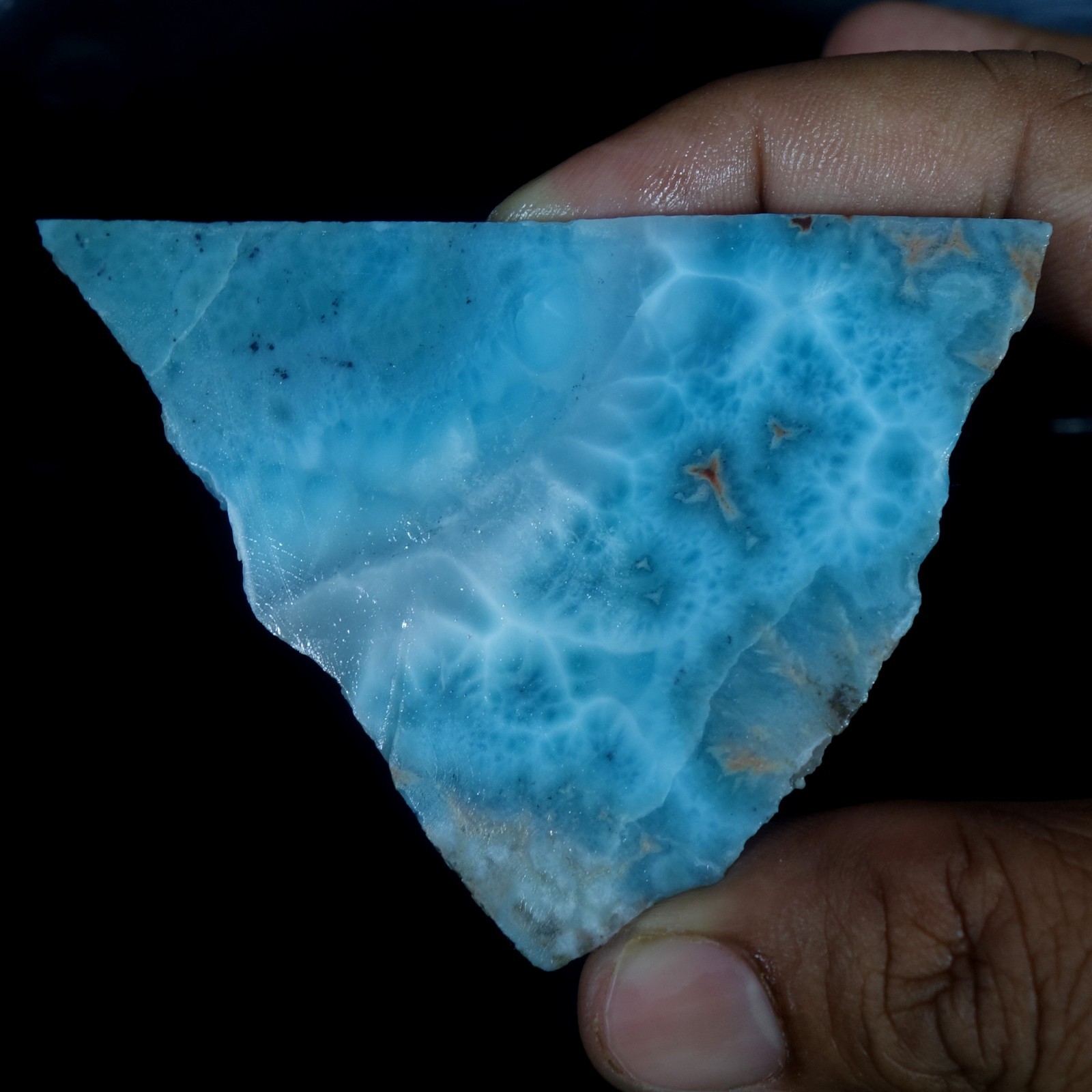 Dominican Republic 196.40 Cts Natural Sky Blue Larimar Raw Rough Healing Crystal