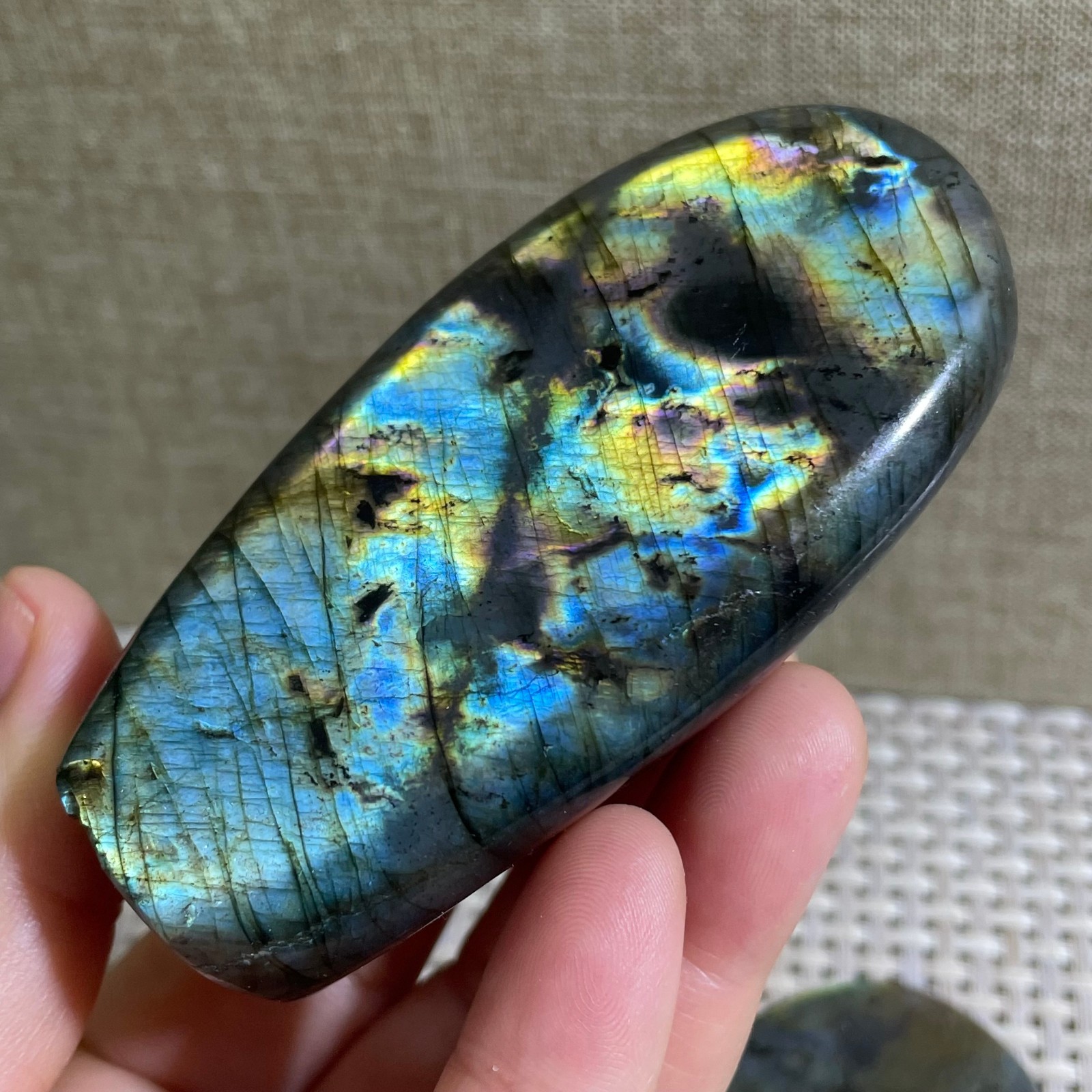 Natural Labradorite Crystal gemstone rough original Specimen 192g