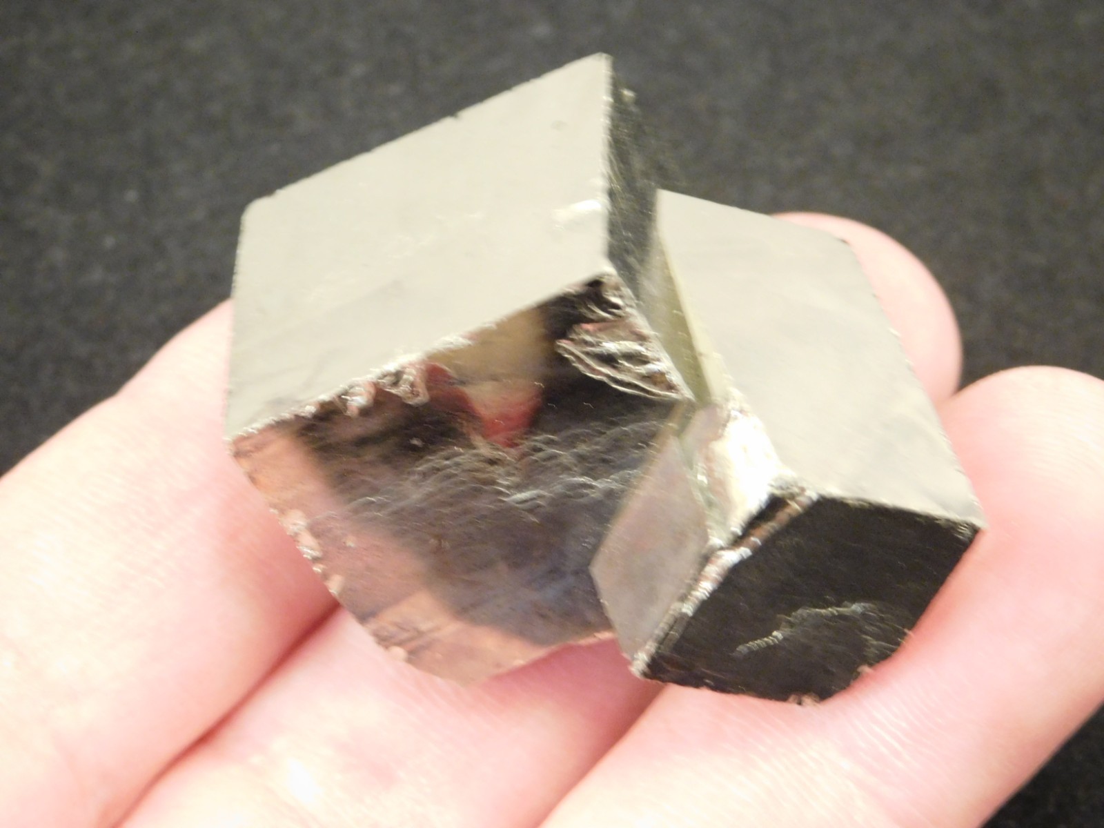 Nice and 100% Natural PYRITE CUBE TWIN From Peru 75.5gr