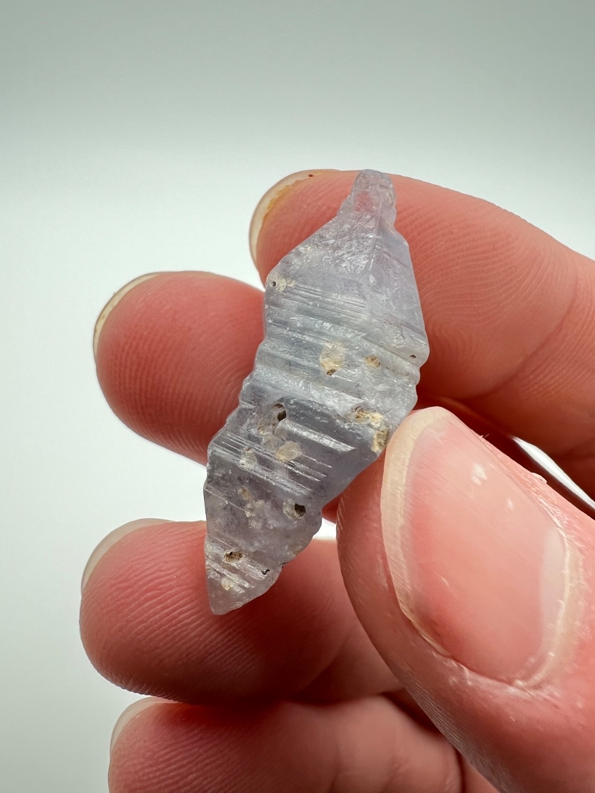 Gem Blue Double Terminated Sapphire Crystal, Mineral Specimen from Sri Lanka