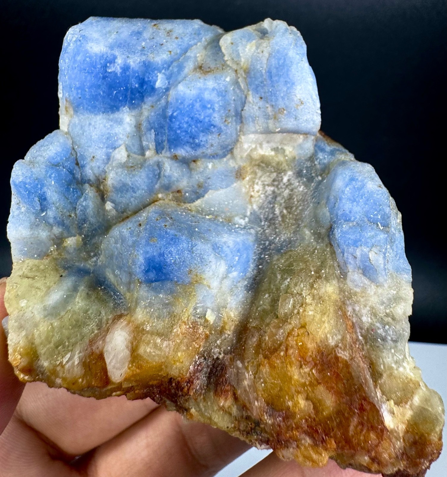 Natural Aesthetic Hackmanite crystal specimen Fluorescent from Afghanistan