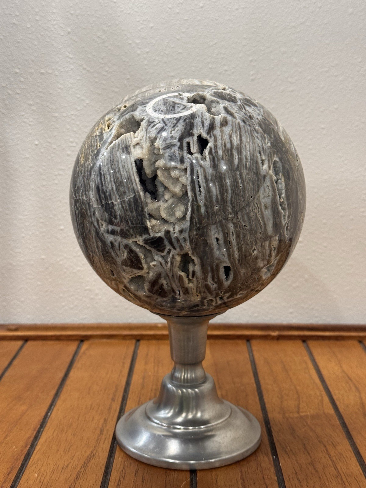 XL druzy sphalerite crystal sphere – approx. 153mm / 4.6kg