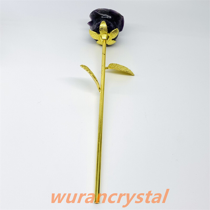 Mix Natural quartz crystal rose point carved vase bedroom Reiki healing gift