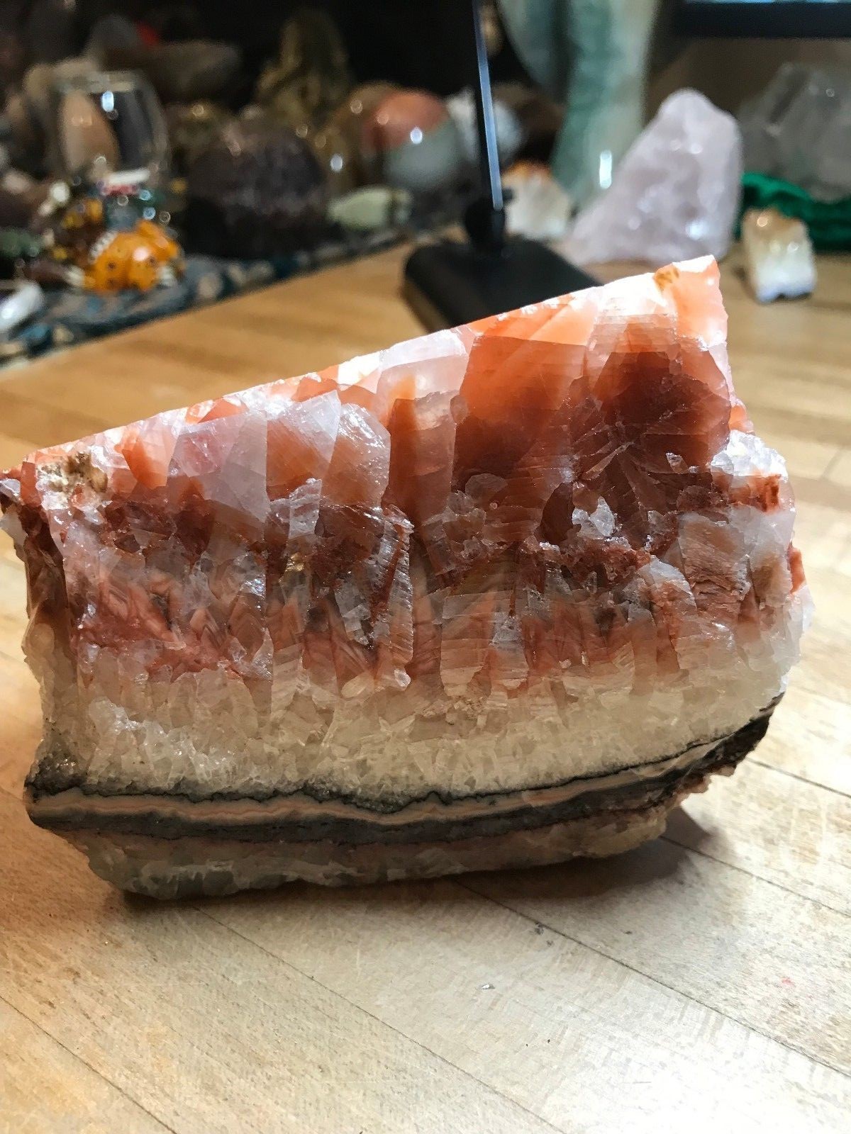 Multicolored Calcite Crystal Mineral Gemstone Medium Natural Rock Specimen 002