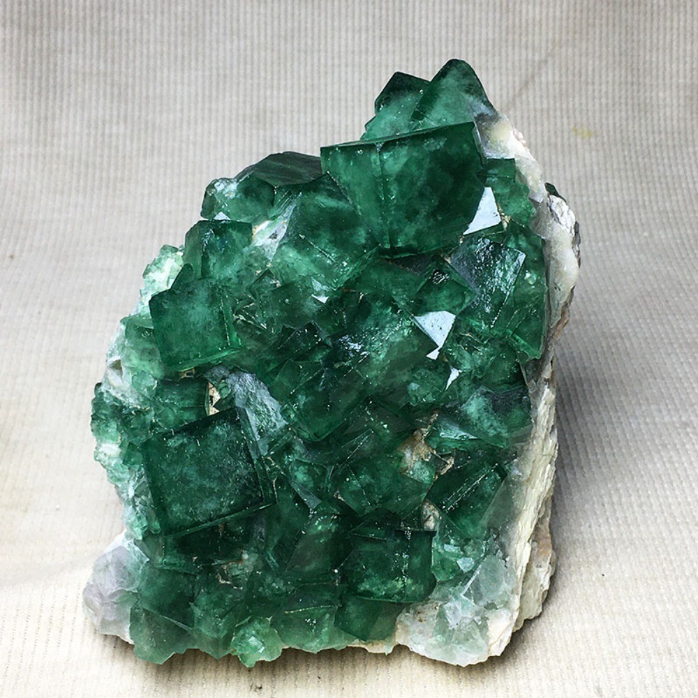 Natural Raw Green Fluorite Crystal Cluster Reiki Healing Mineral Specimen Chakra