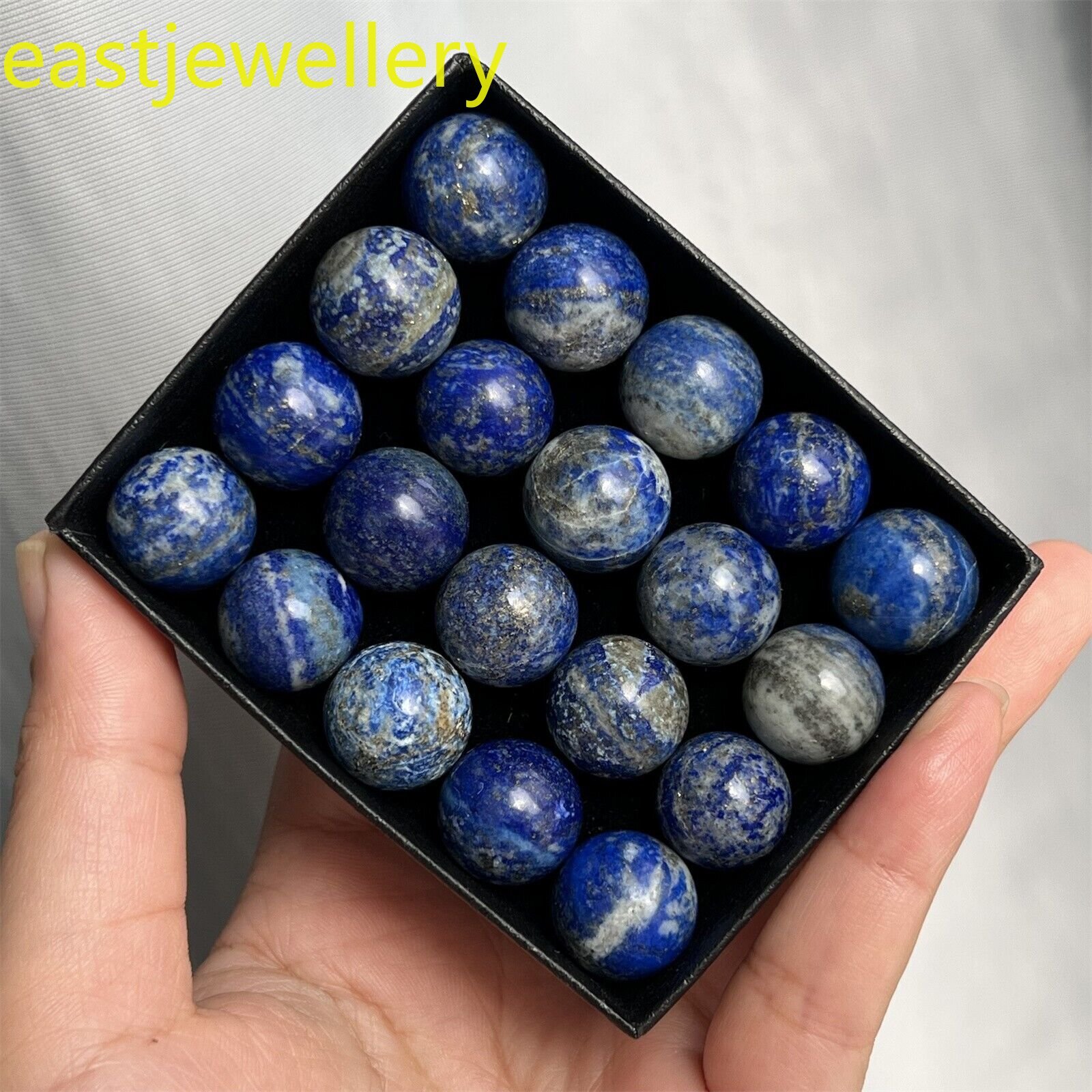 12pcs Natural Lapis Lazuli jasper ball quartz crystal carved Sphere gem 15mm+