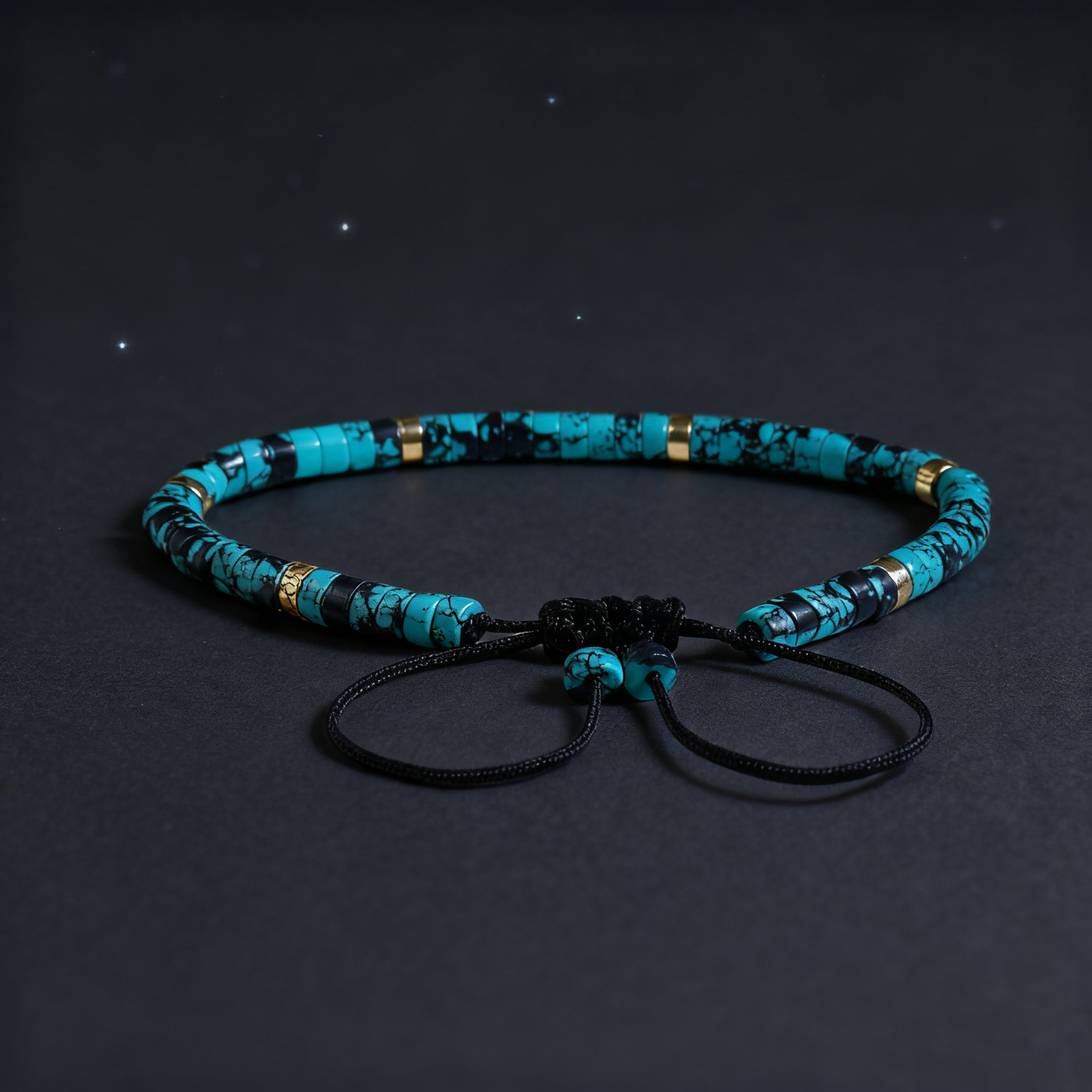 Turquoise Beaded Bracelet, Natural Gemstone Jewelry, Protection & Healing Gift
