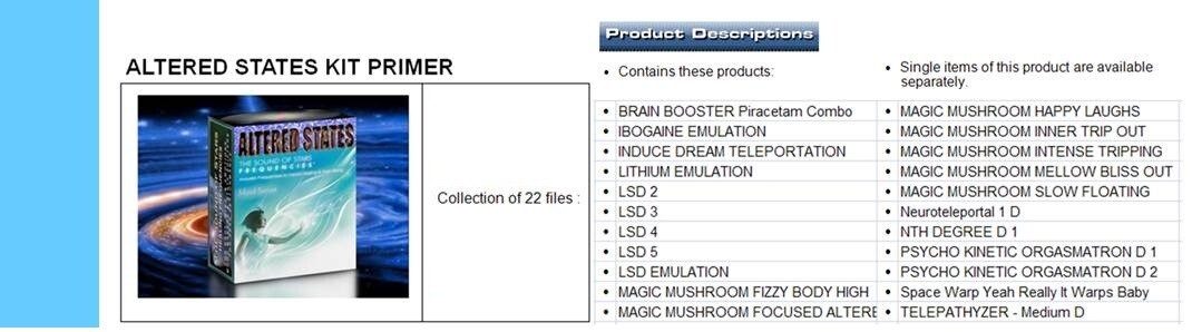 Frequencies for PRANAVIEW AURA GLASSES GOGGLES KILNASCRENE Dicyanin PRANA VIEW