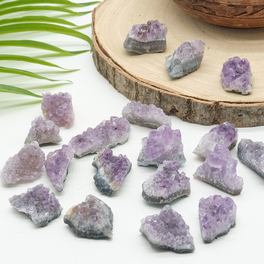 Small Amethyst Crystal Cluster Druzy Natural Raw Geode Job Lot Wholesale 2-4cm