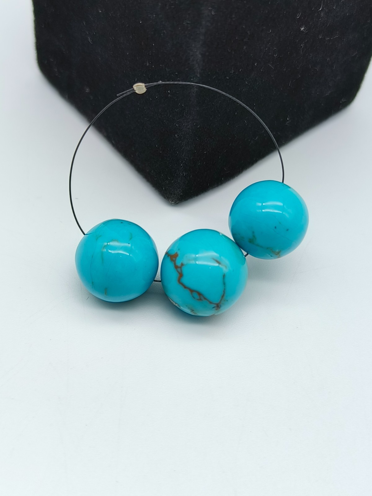 Natural Turquoise Round Smooth Beads New Arrival Gemstone For Making Jewelry