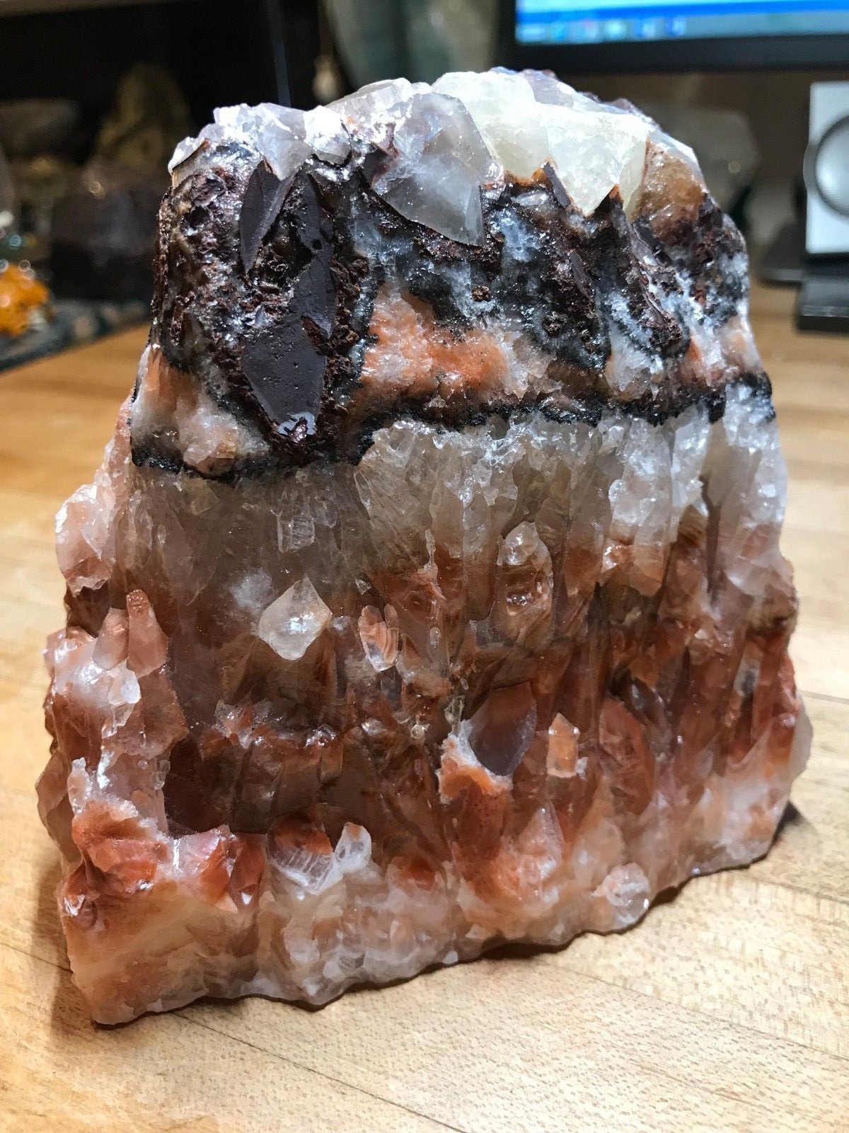 Multicolored Calcite Crystal Mineral Gemstone Medium Natural Rock Specimen 555