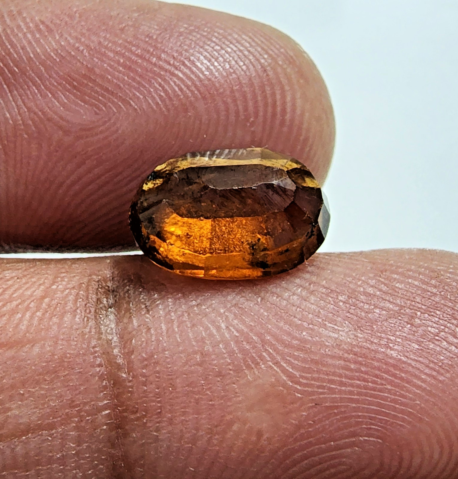 Fine Quality Hessonite Garnet 5.19 Ct Oval Faceted Natural Loose Gemstone