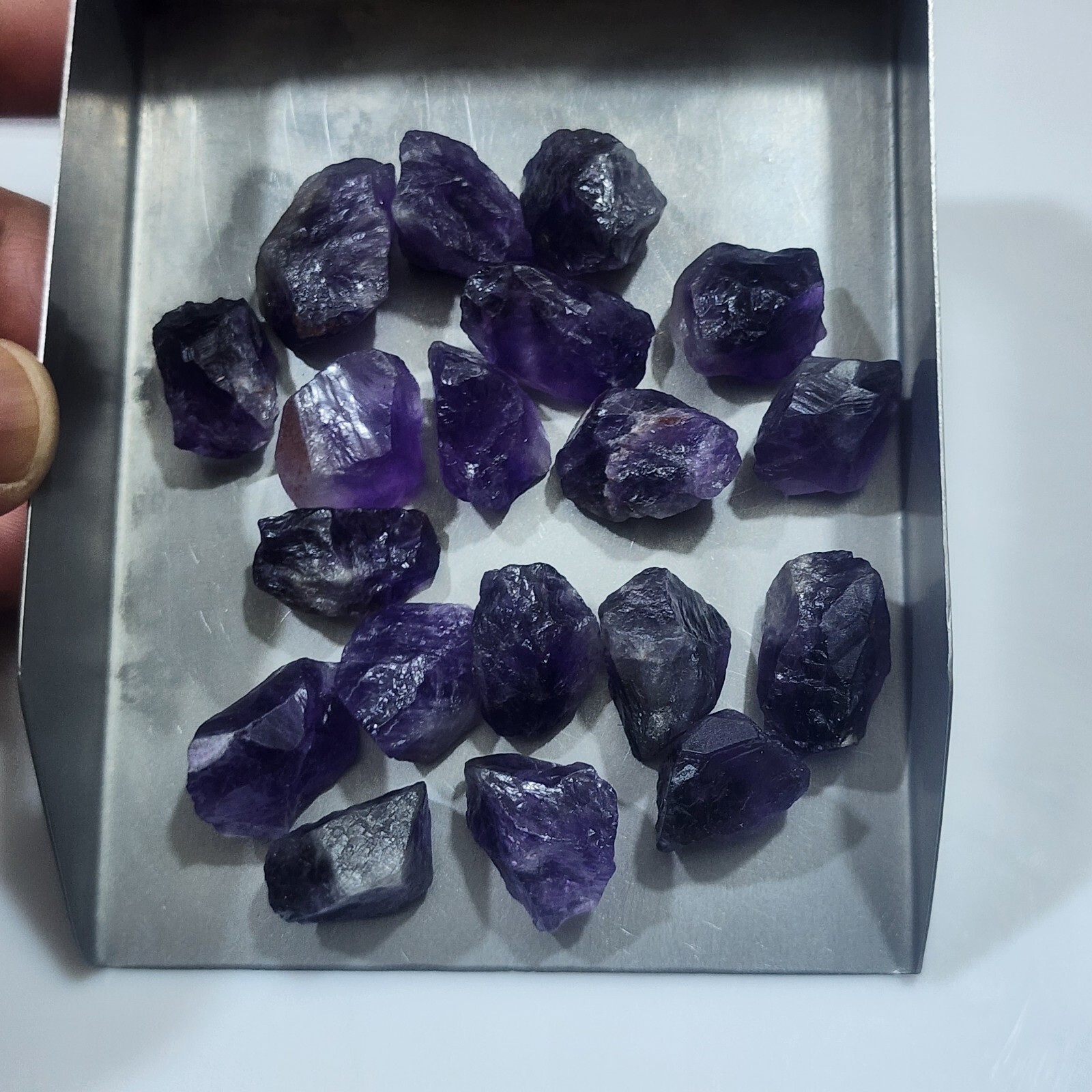 Adorable Raw Amethyst Crystal Chunks Size 17-24 MM Approx Lot Amethyst Gemstone