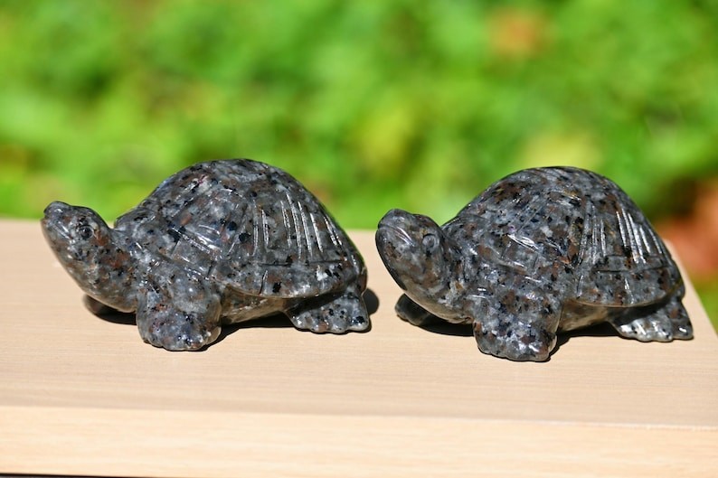 3.8″ Natural Yooperlite Tortoise Carved Reiki Healing Decor crystal Gift 1pc