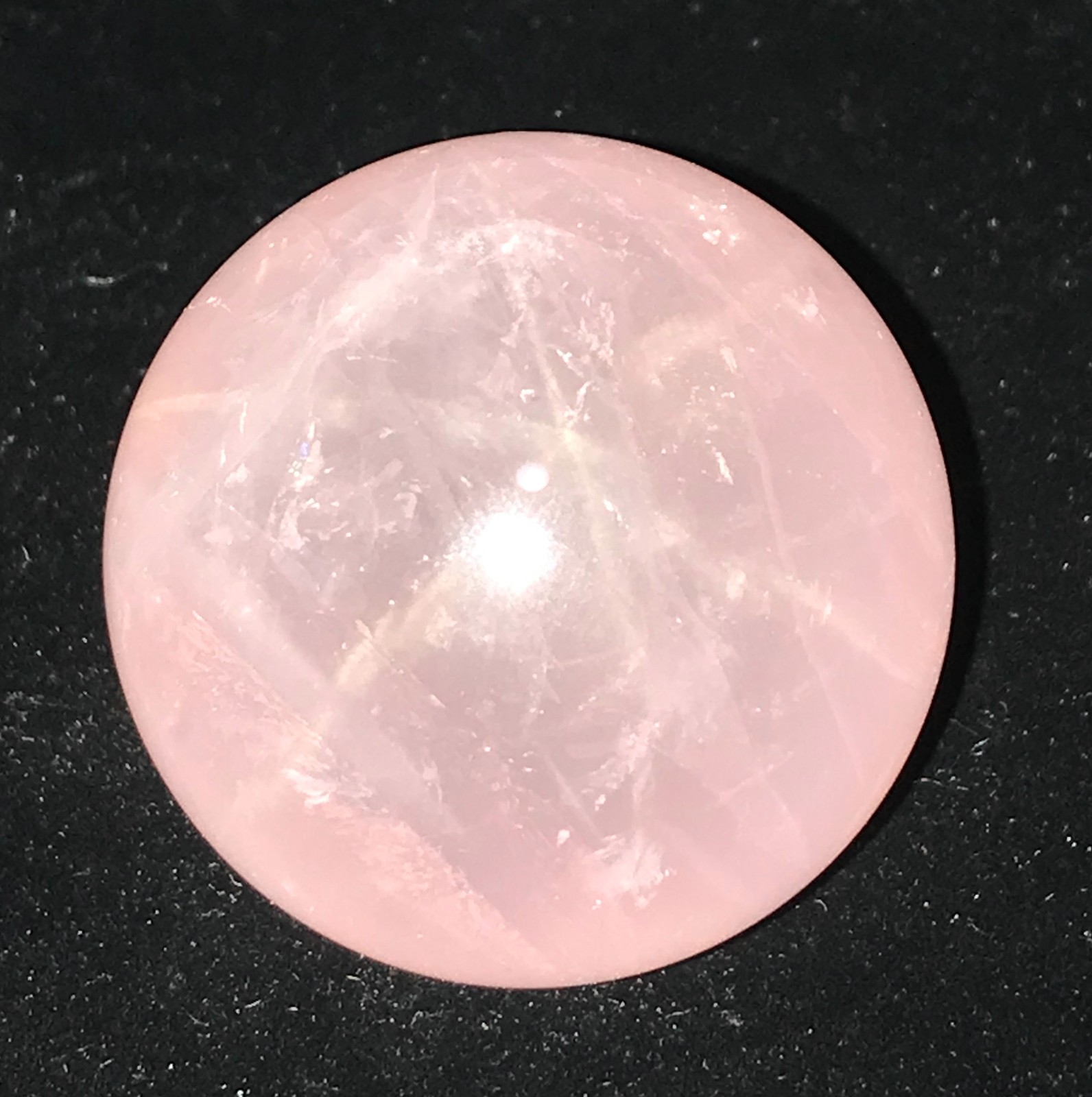 Natural STAR Rose Quartz SPHERE Ball Crystal Reiki Stone Healing