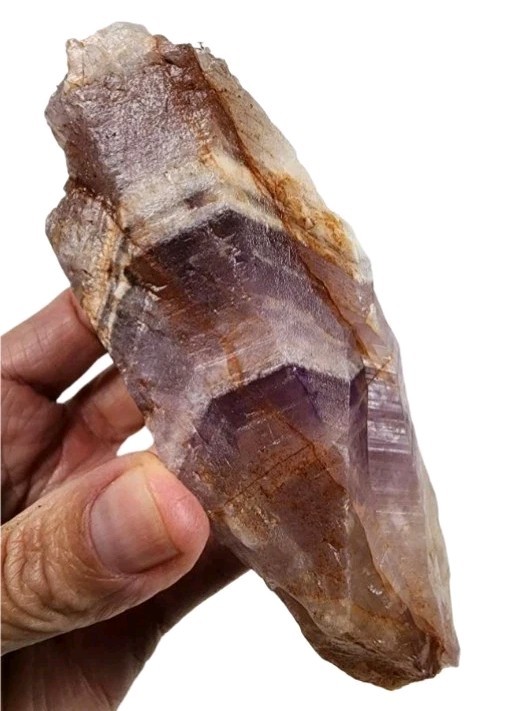 Amethyst Hematite Crystal Point 194.3 grams