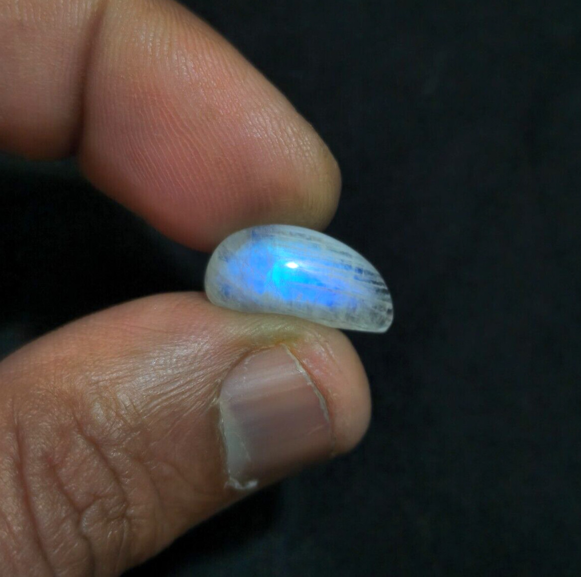 16×13.50×6 mm Ravishing Rainbow Moonstone Cabochon Loose Gemstone For Jewelry