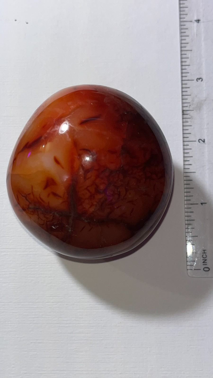 Beautiful Unique Natural Polished Red Carnelian Stone Crystal Sphere 2.5″