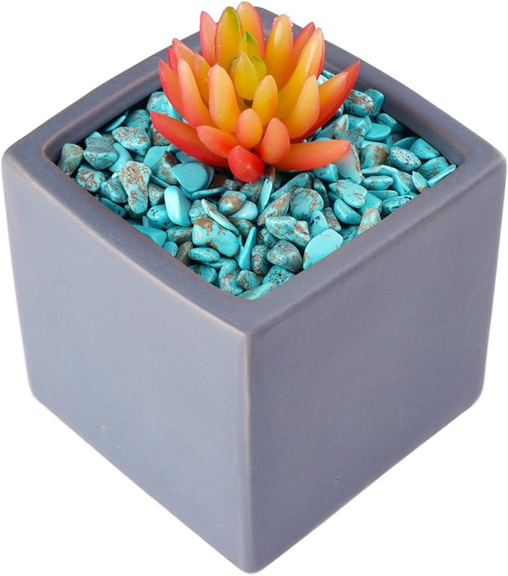 Decorative Quartz Pebbles Irregular Shaped Turquoise Stones Small Tumbled Chip
