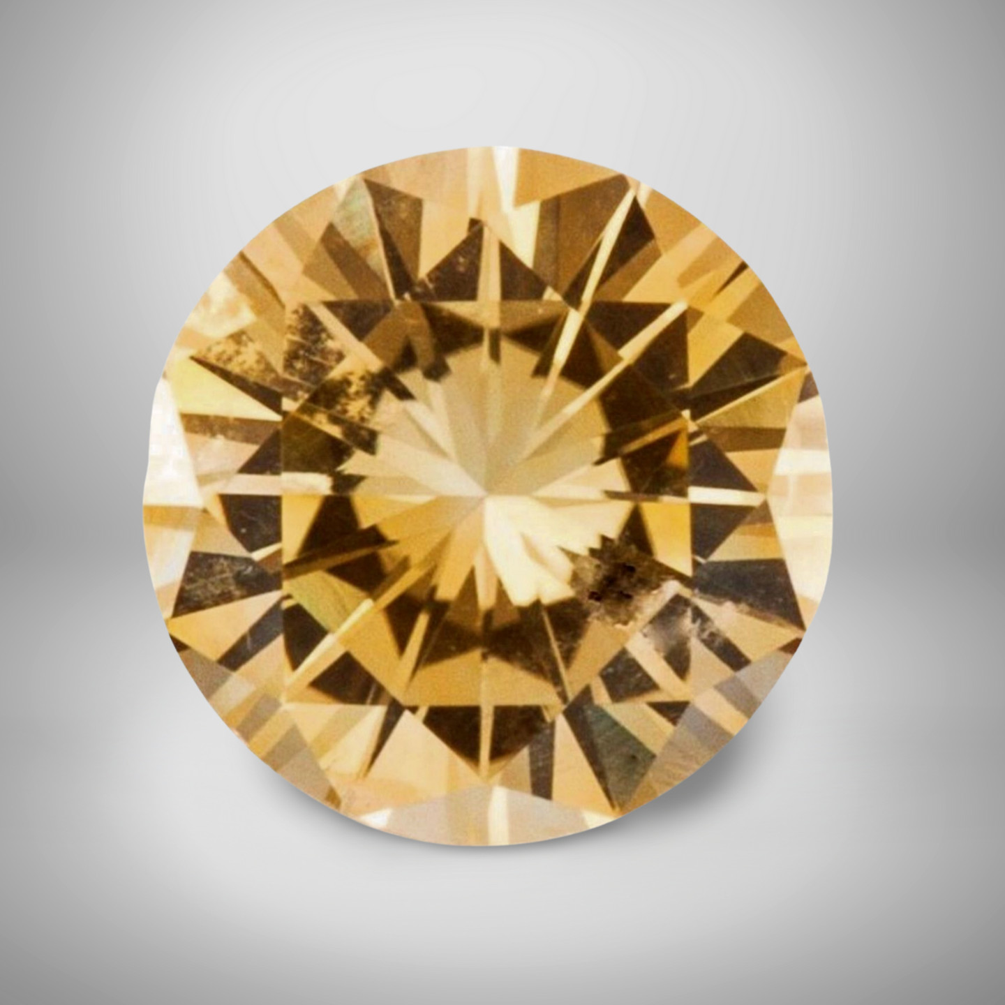 Yellow Sapphire Round Cut Gemstone 3.51 Cts – 10 mm Lustrous Loose Gem