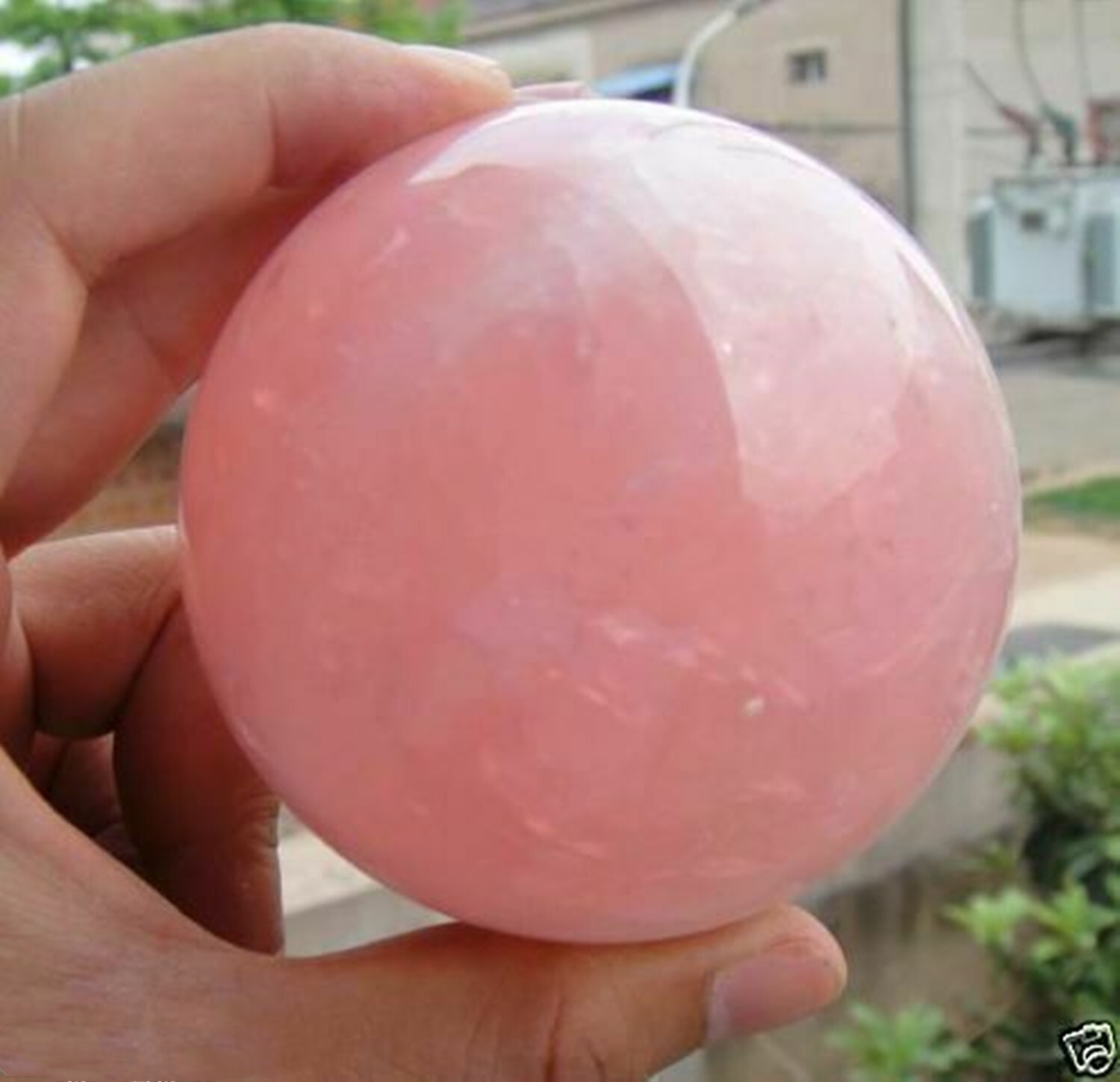 Natural Pink Rose Quartz Magic Crystal Healing Ball Sphere 30/40/50/60MM+Stand