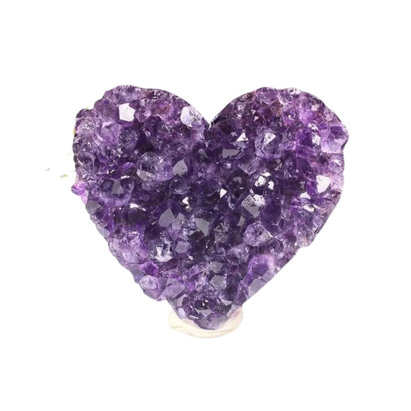Natural Amethyst Crystal Heart – AAA Grade Amethyst Cluster Geode Druzy