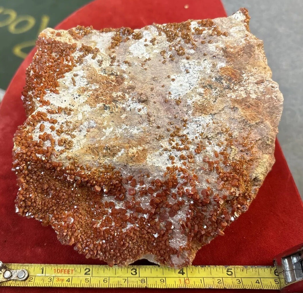 1706 Grams Vanadinite Crystals Cluster Mineral Specimen 5” X 5 1/2” X 3”