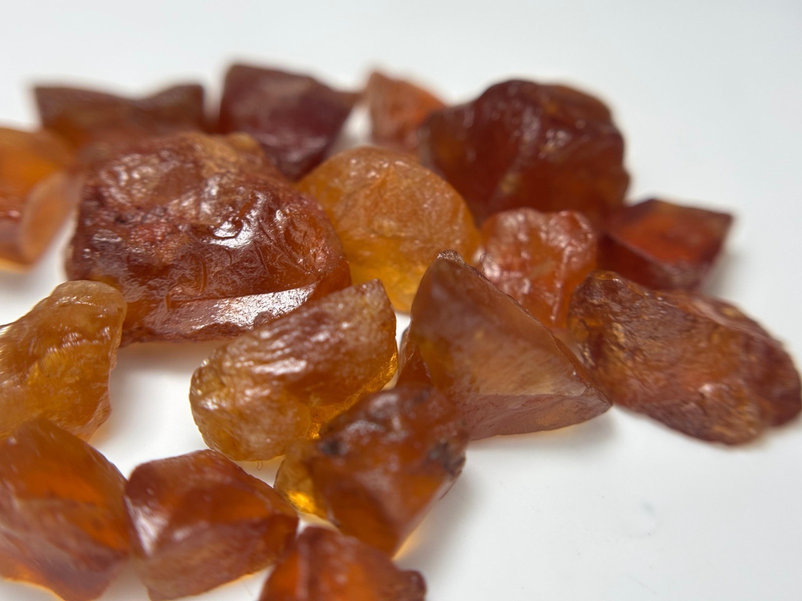 50 Crt Natural Hessonite Garnet Rough Lot From Madagascar