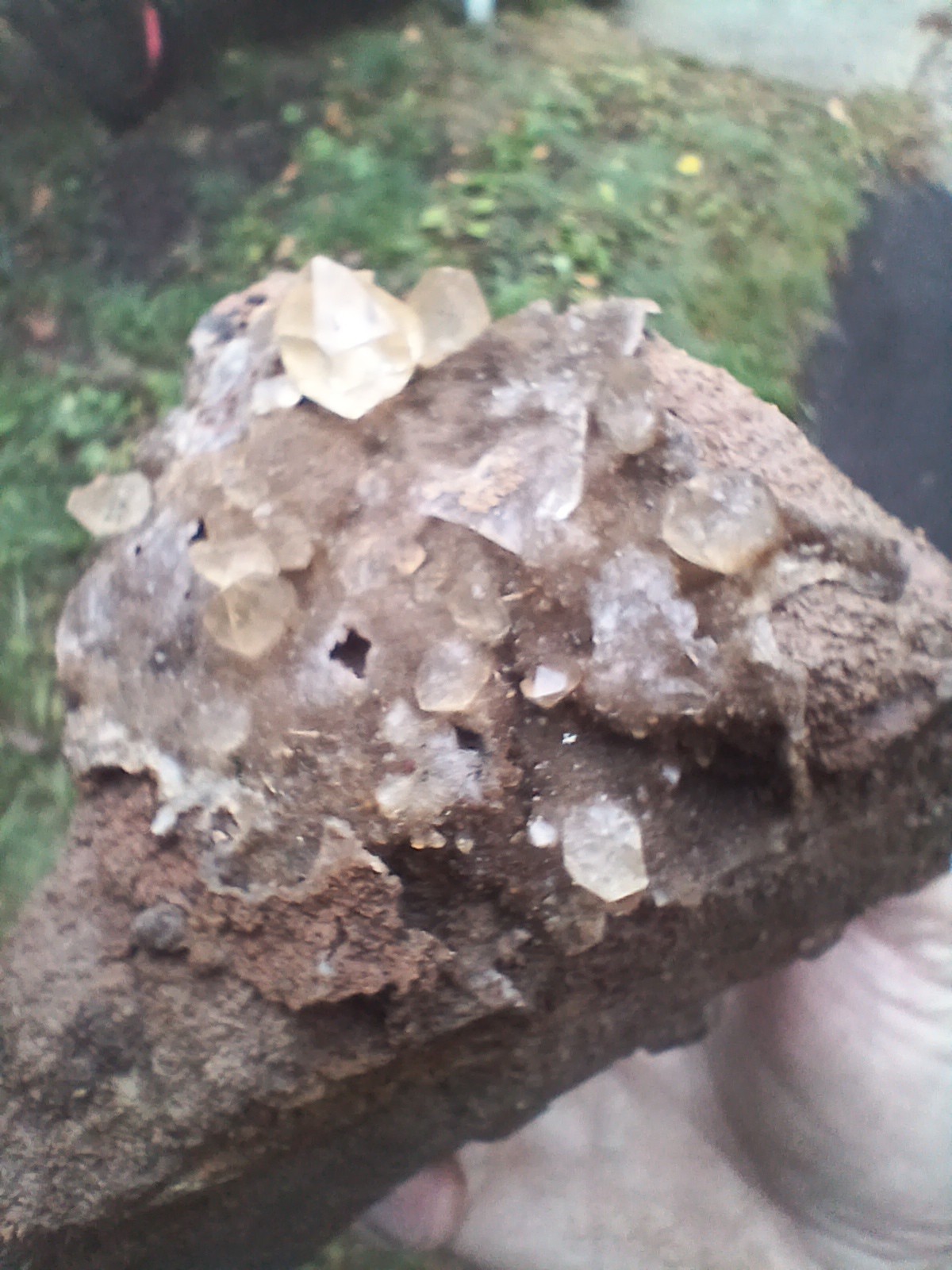 “Gorgeous 😍 Golden Healer” Herkimer💎s On Druze Matrix Dolostone Host Rock NY