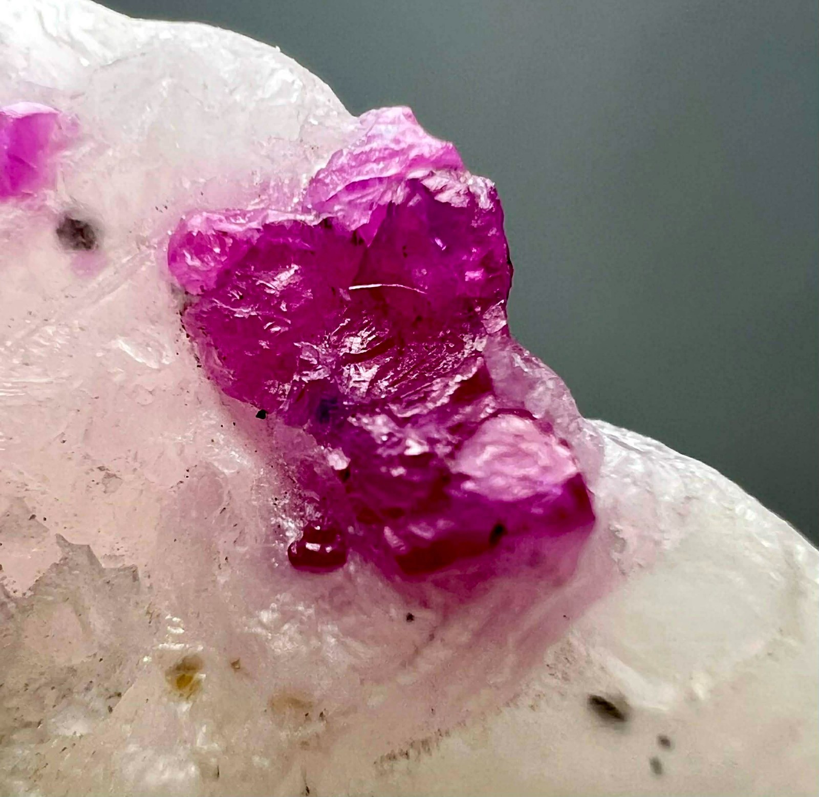 155 Gram Very Beautiful Top Red Ruby Crystal On Matrix From Jegdalik @Afg