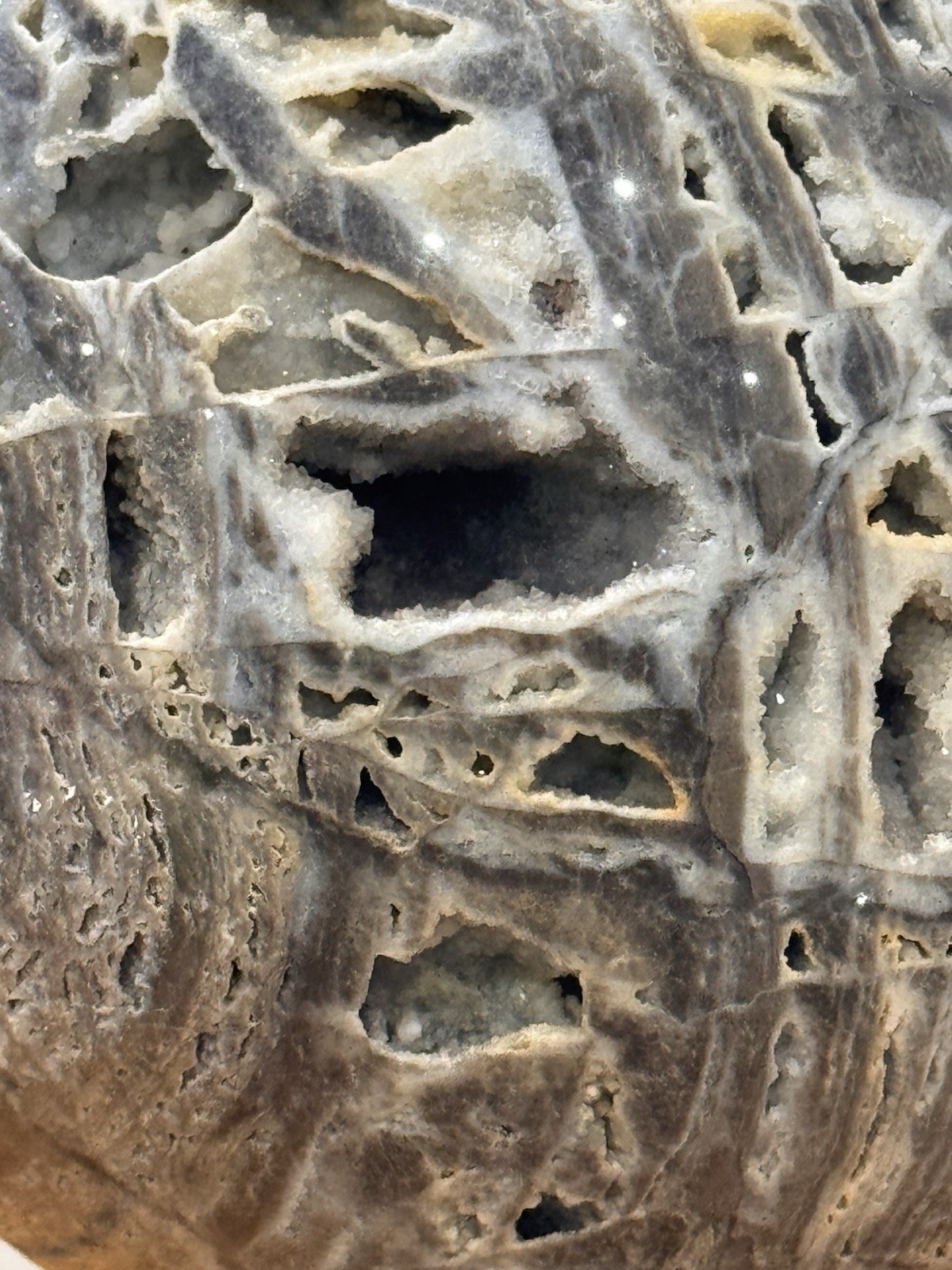 XL druzy sphalerite crystal sphere – approx. 153mm / 4.6kg
