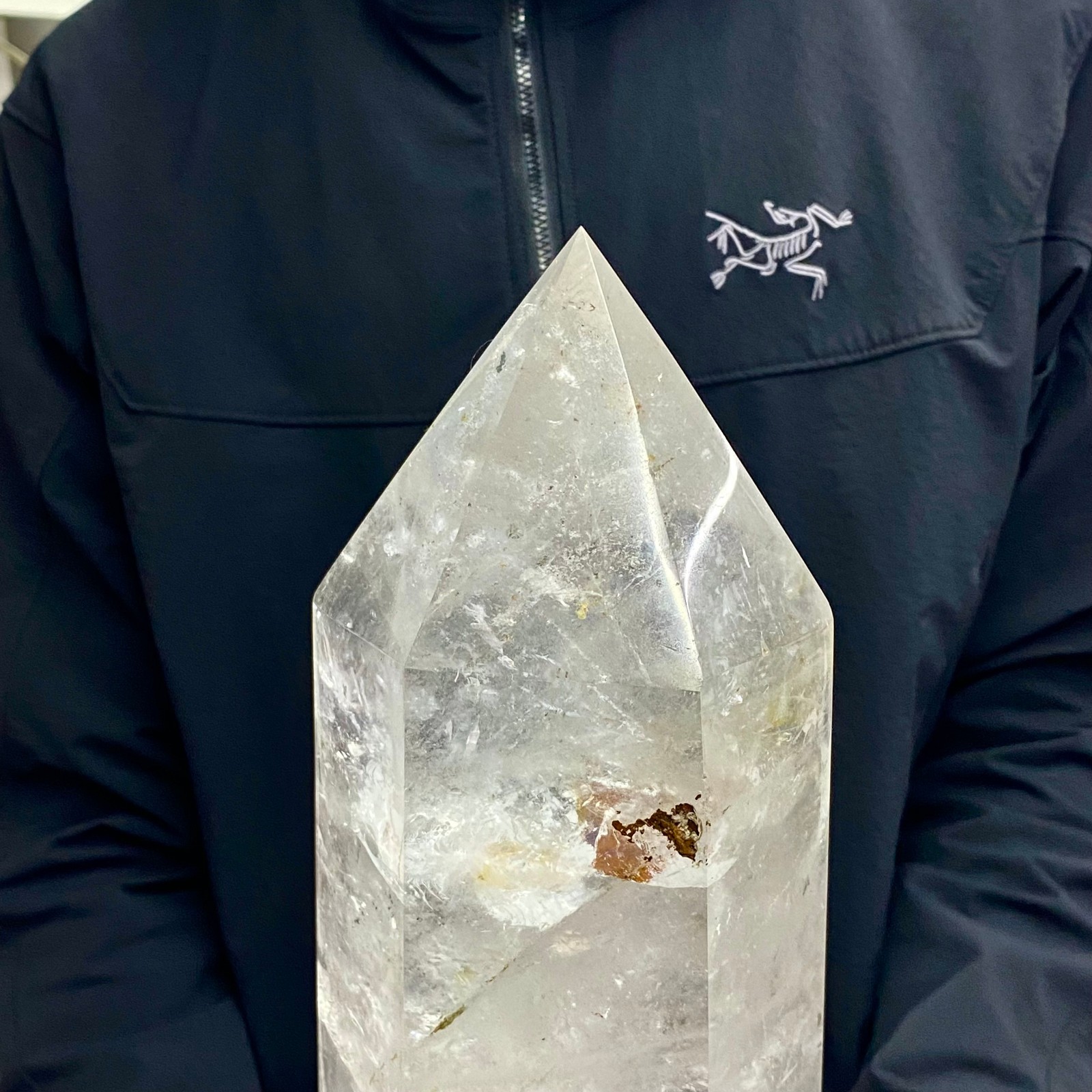 17LB Natural Clear Quartz Crystal Point Healing Wand Polished Rock Crystal Re